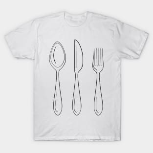 Spoon fork knife T-Shirt